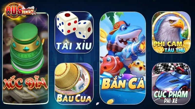 8US sở hữu kho tàng game cá cược với nhiều thể loại