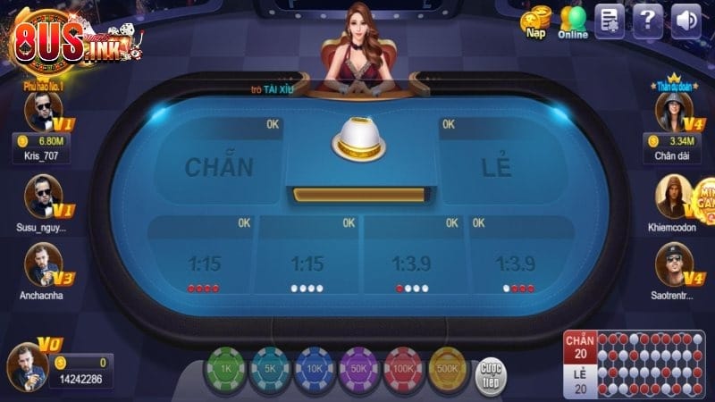 Luật cơ bản của Xóc đĩa 8US